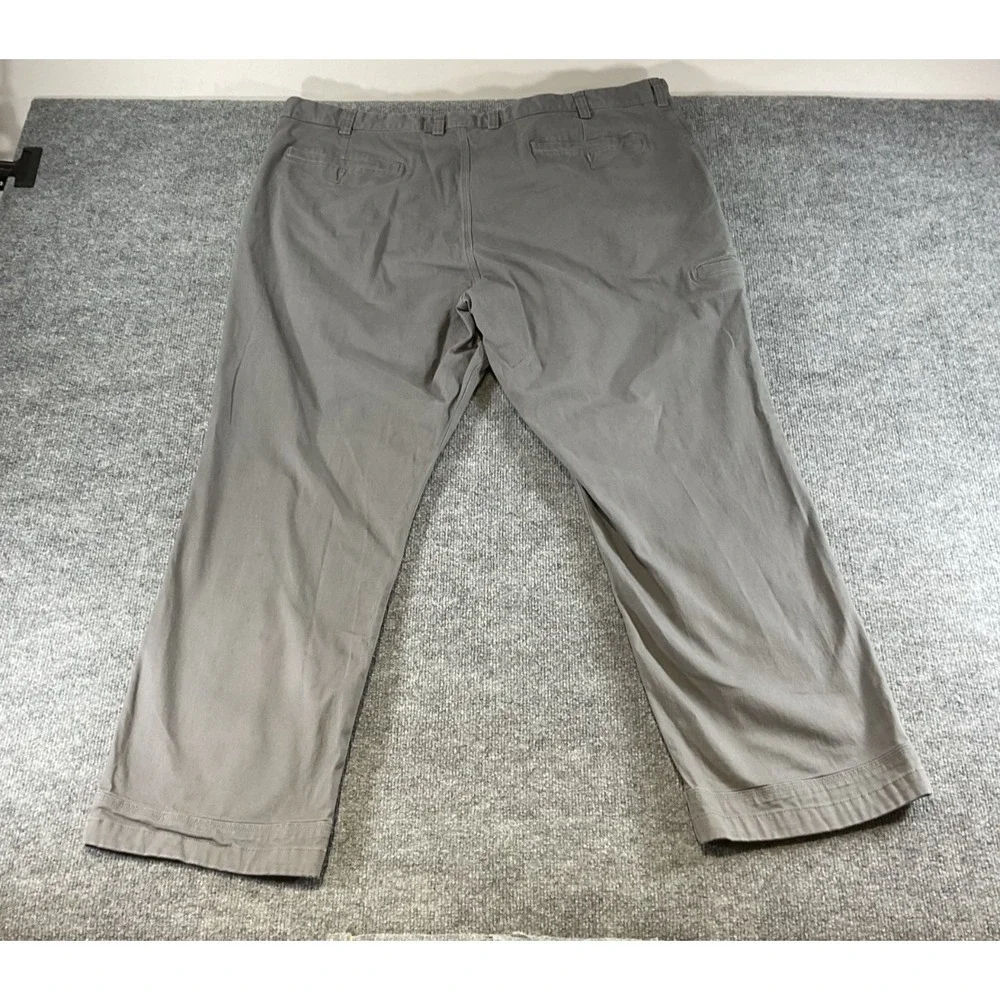 Duluth Trading Flex Ballroom Khaki Pants Mens 48x32 Stretch Workwear Relaxed Out